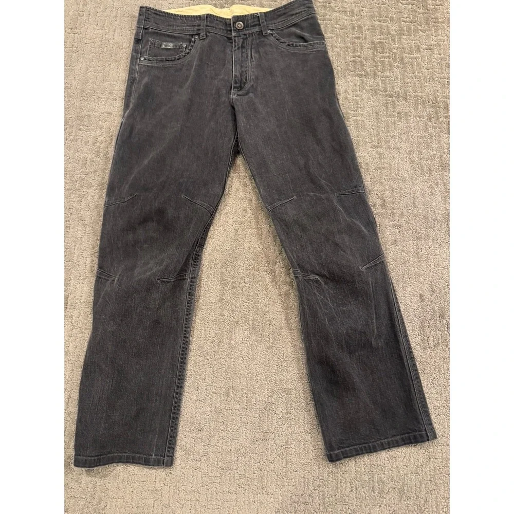 Kuhl Riot Jeans Mens 32/30 Black Wash Stretch Denim (B1)